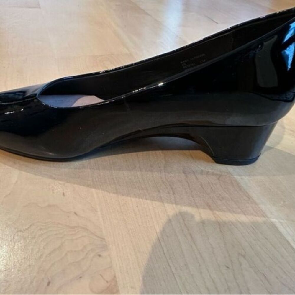 Taryn Rose Black Patent‎ Leather Ballet Flats Slip On Professional - Picture 4 of 8